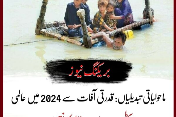 ماحولیاتی تبدیلیاں: قدرتی آفات سے 2024 میں عالمی سطح پر 310 ارب ڈالر کا نقصان