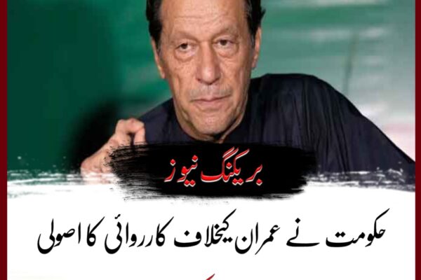 حکومت نے عمران کیخلاف کارروائی کا اصولی فیصلہ کرلیا