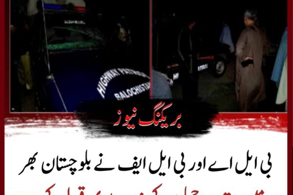 بی ایل اے اور بی ایل ایف نے بلوچستان بھر میں متعدد حملوں کی ذمہ داری قبول کی۔